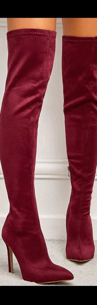 Boot red velvet